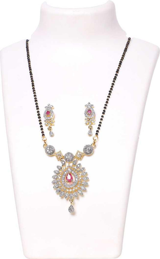 New Alloy American Diamond Mangalsutra