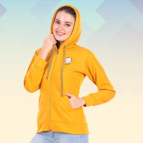 Woman Stylish Zipper Hoodies