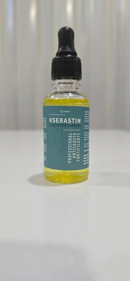 Kserastin Cocce Per Capappi  Natural Serum to Strengthen Hair and Fight Against Hair Loss 30ML (Pack of 2)