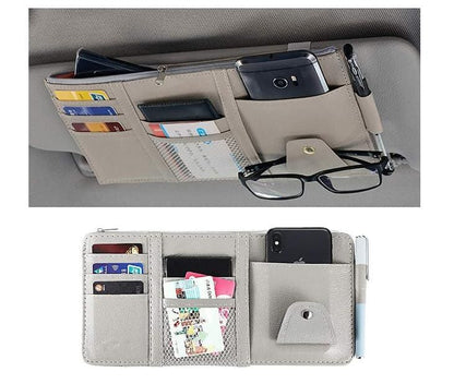 Car Styling Visor Organizer Auto Sun Visor Storage Pouch Car Organizer